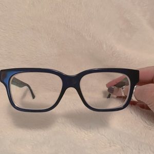 Alexander MQueen Dark Blue Ladies Eyeglasses